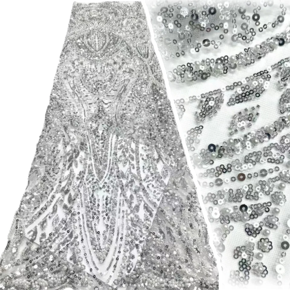 African Tulle Lace Fabric 2025 French Net Sequins Fabric Sewing Embroidery Lace Sliver Tulle Mesh Nigeria Dress 5 Yards CC1679
African Tulle Lace Fabric 2025 French Net Sequins Fabric Sewing Embroidery Lace Sliver Tulle Mesh Nigeria Dress 5 Yards CC1679