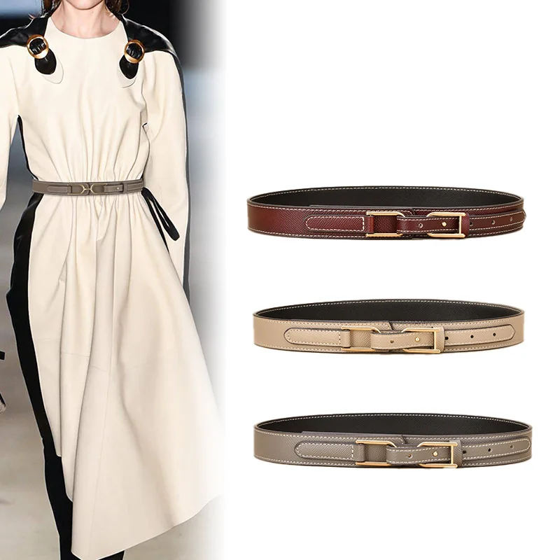 100% genuine real leather New women's belt decoration fashion waist with dress closing wide
100% genuine real leather New women's belt decoration fashion waist with dress closing wide