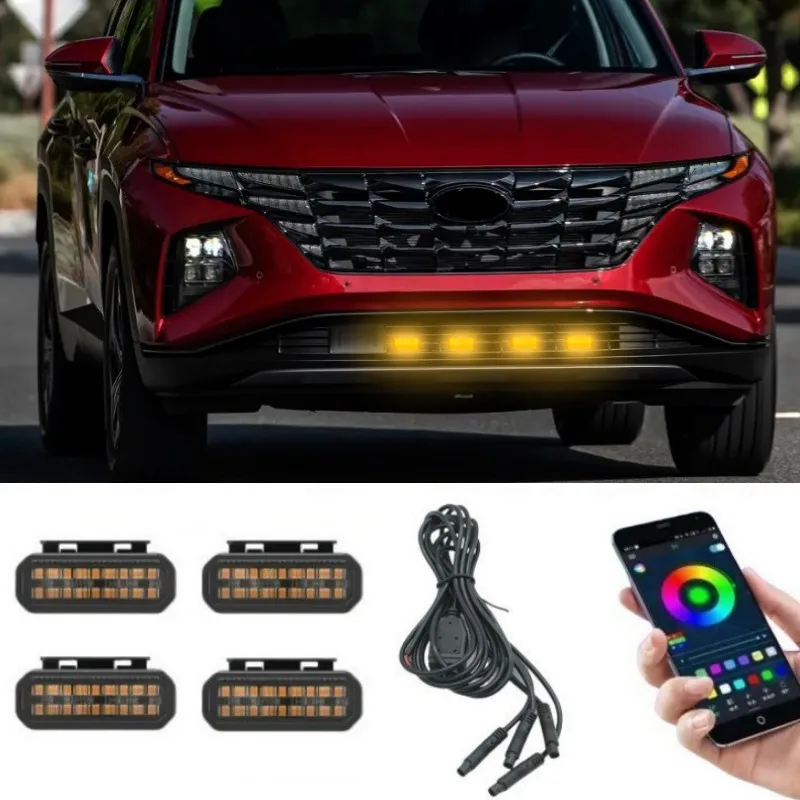18LED Front Grille Light For Hyundai Tucson Wheel Eyebrow Lamp Car Daytime Running Light 12V
18LED Front Grille Light For Hyundai Tucson Wheel Eyebrow Lamp Car Daytime Running Light 12V
