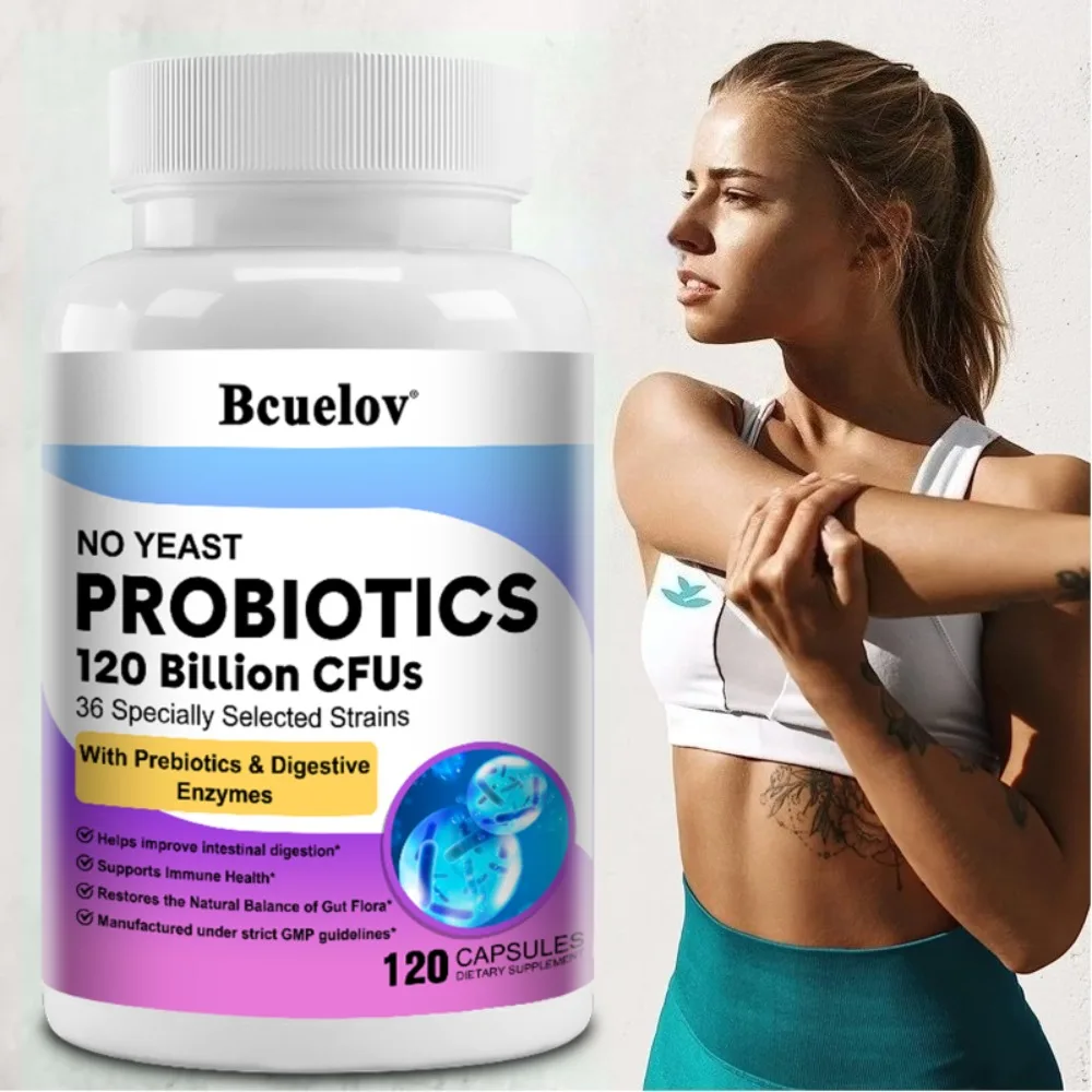 Organic Enzymes Probiotic Capsules 120 Billion CFU Probiotic Supplement with Prebiotics & Digestive Enzymes
Organic Enzymes Probiotic Capsules 120 Billion CFU Probiotic Supplement with Prebiotics & Digestive Enzymes