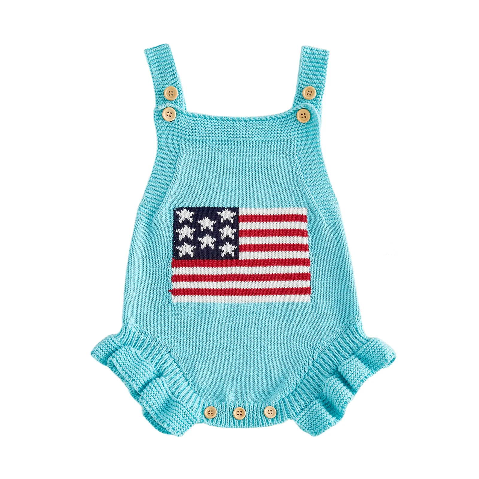 Baby Girl Knit Romper 4th of July Flag Sleeveless Jumpsuit for Newborn Toddler Cute Clothes
Baby Girl Knit Romper 4th of July Flag Sleeveless Jumpsuit for Newborn Toddler Cute Clothes