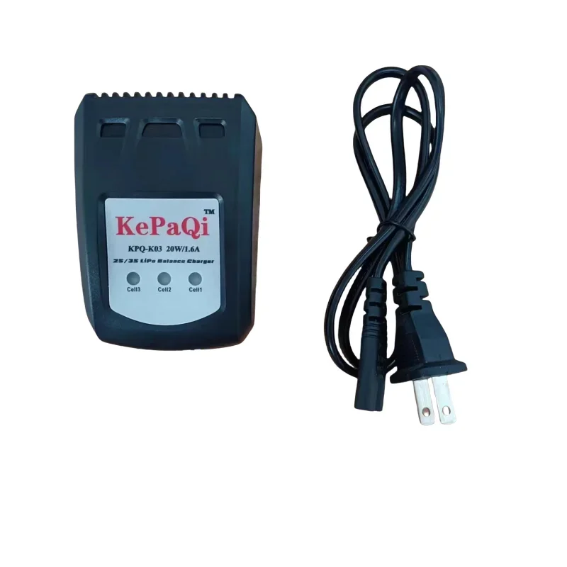KePaQi Model Balance Charger 2-3S lithium battery through the locomotive model KPQ-K03 intelligent balance charger
KePaQi Model Balance Charger 2-3S lithium battery through the locomotive model KPQ-K03 intelligent balance charger