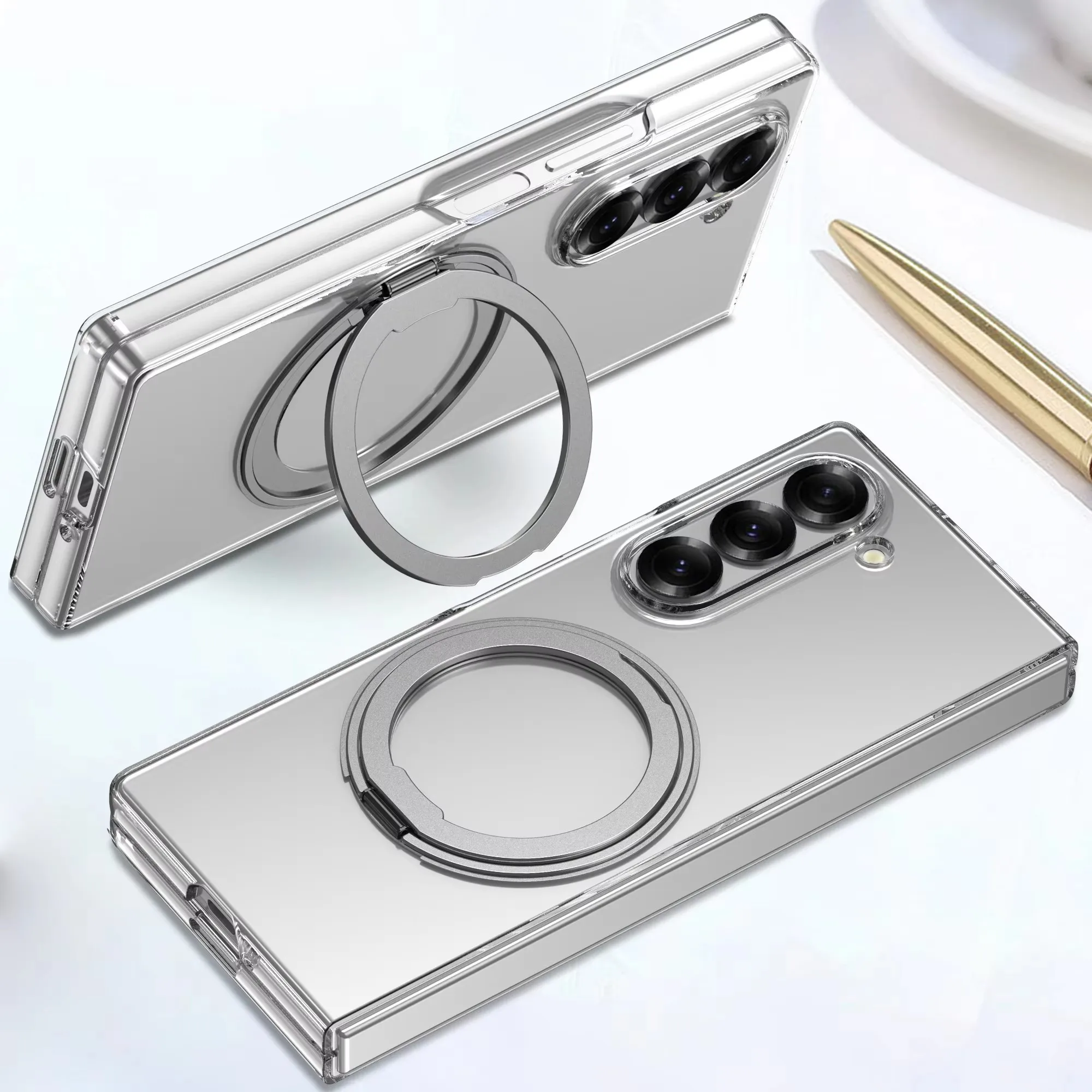 Shockproof Cover Phone case 360° Rotating Magnetic Holder For Samsung Galaxy Z Fold 6 Magsafe Wireless Charging Transparent Hard
Shockproof Cover Phone case 360° Rotating Magnetic Holder For Samsung Galaxy Z Fold 6 Magsafe Wireless Charging Transparent Hard
