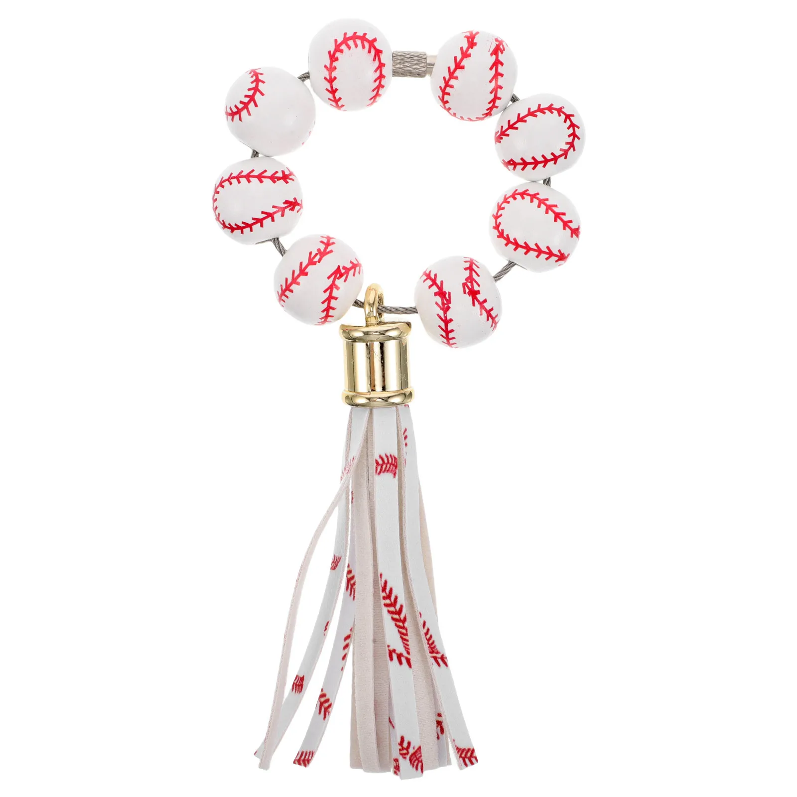 Baseball Wooden Bead Keychain Handmade Couple Bracelet For Men Women Bag Car Key Holder Beaded Pendant Sport Decor
Baseball Wooden Bead Keychain Handmade Couple Bracelet For Men Women Bag Car Key Holder Beaded Pendant Sport Decor