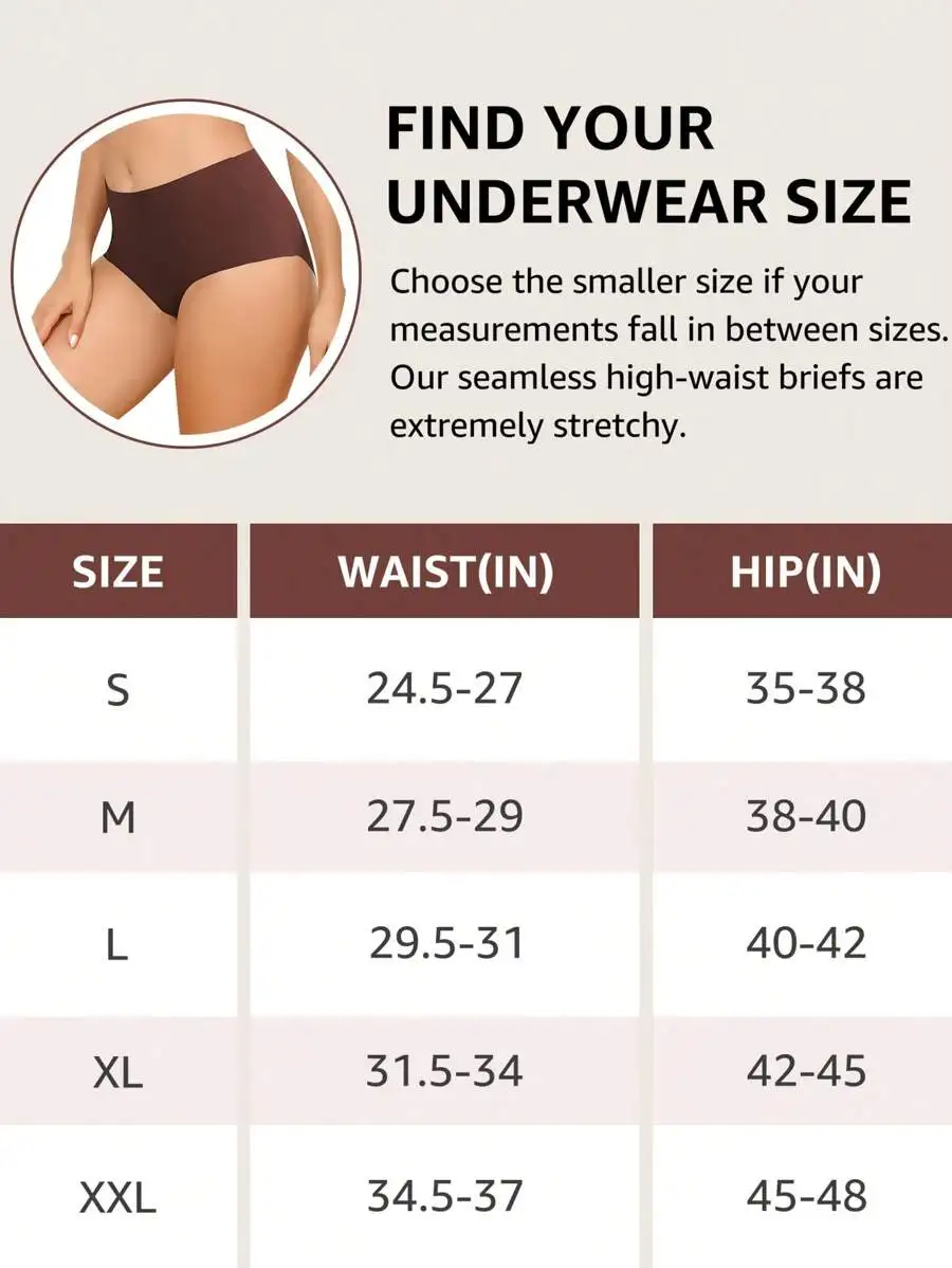 6pcs Thin Elastic High Waist Seamless Shaping Panties For Women Comfortable All Day Wear
6pcs Thin Elastic High Waist Seamless Shaping Panties For Women Comfortable All Day Wear