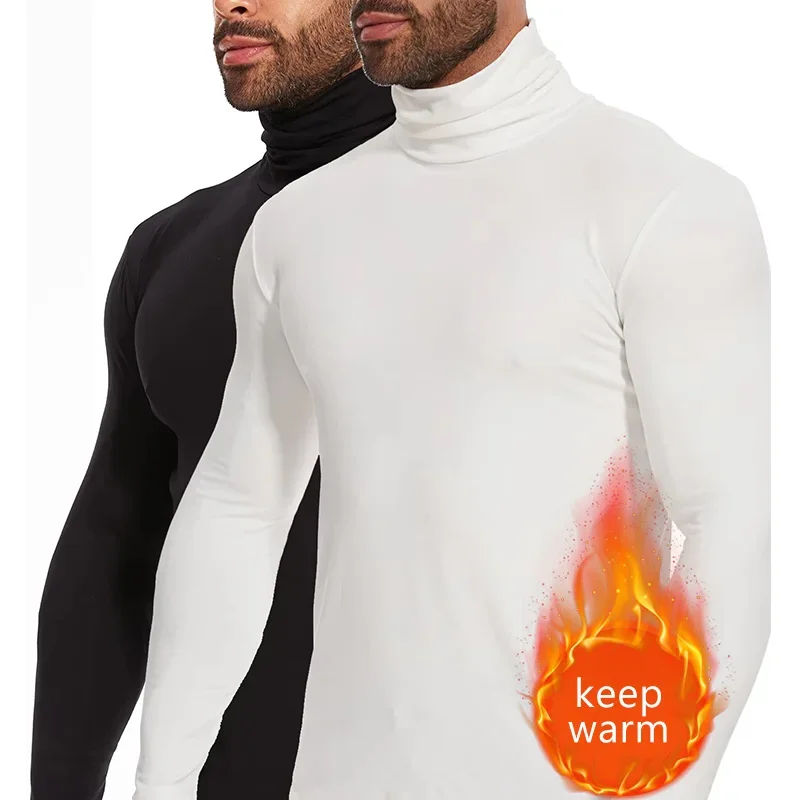 Осенне-зимнее термобелье с высоким воротом, топы для мужчин, теплая футболка, облегающая модная рубашка с длинными рукавами, пуловер для одежды
Осенне-зимнее термобелье с высоким воротом, топы для мужчин, теплая футболка, облегающая модная рубашка с длинными рукавами, пуловер для одежды