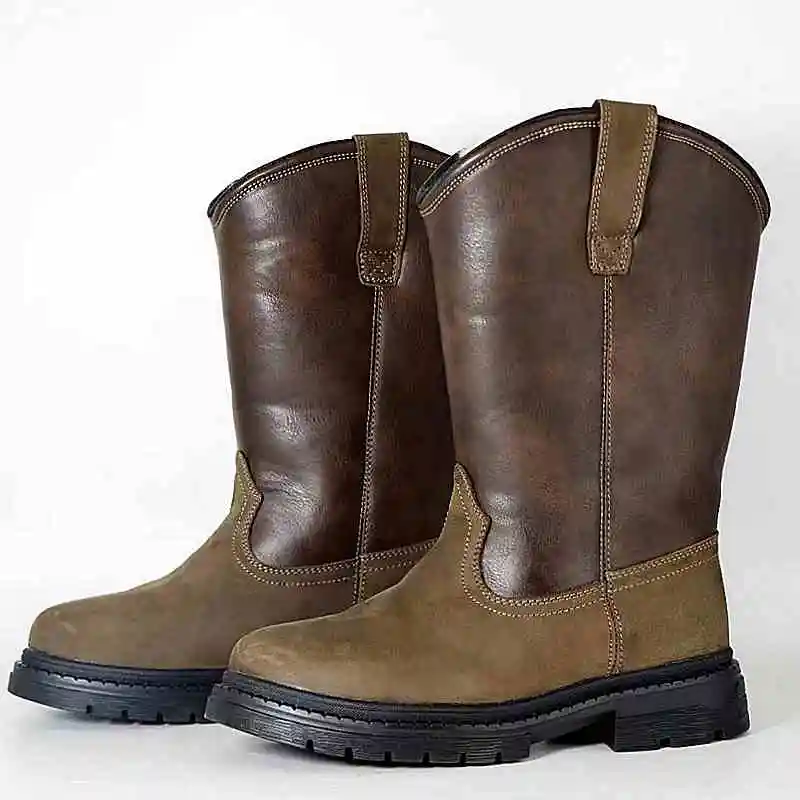 Men Plush Snow Boots Genuine Leather Winter Thick Cotton Shoes Warm Plus Velvet Cowboy Knight Boots Vintage Western Motor Shoes
Men Plush Snow Boots Genuine Leather Winter Thick Cotton Shoes Warm Plus Velvet Cowboy Knight Boots Vintage Western Motor Shoes