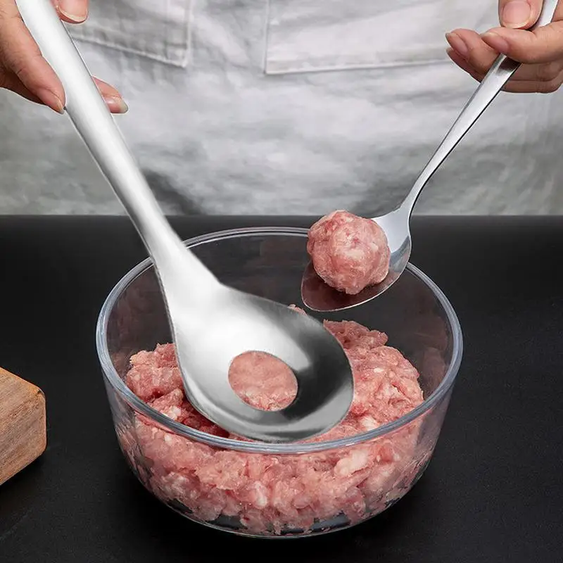 Non-Stick Meatball Maker Spoon Creative Stainless Steel Meatballs Spoon Fish Ball Maker Spoon Meatball Maker Tool Kitchen Tools
Non-Stick Meatball Maker Spoon Creative Stainless Steel Meatballs Spoon Fish Ball Maker Spoon Meatball Maker Tool Kitchen Tools