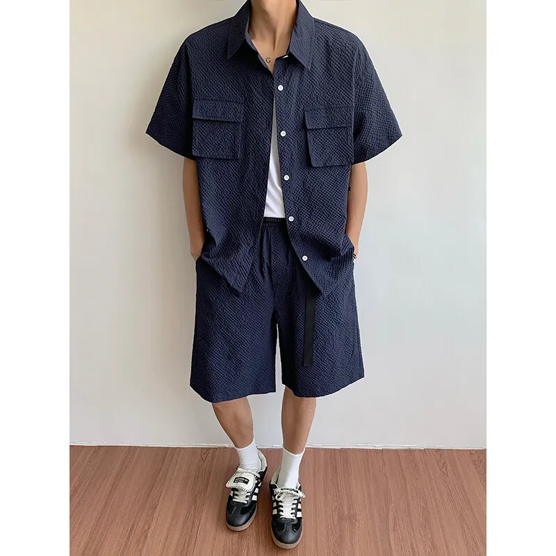 Men Relaxed Summer Outfit Set Short-Sleeve Button-Up Shirt Matching Shorts Two-Pocket Casual Comfort Beach Travel Daily Wear
Men Relaxed Summer Outfit Set Short-Sleeve Button-Up Shirt Matching Shorts Two-Pocket Casual Comfort Beach Travel Daily Wear
