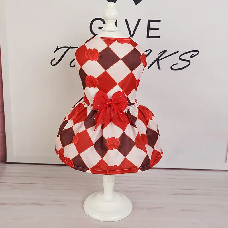 Summer Dog Princess Dress Kitten Pet Skirt Rose Printed Bow Lace Dog Dresses for Small Medium Puppies Poodle Chihuahua Apparel
Summer Dog Princess Dress Kitten Pet Skirt Rose Printed Bow Lace Dog Dresses for Small Medium Puppies Poodle Chihuahua Apparel
