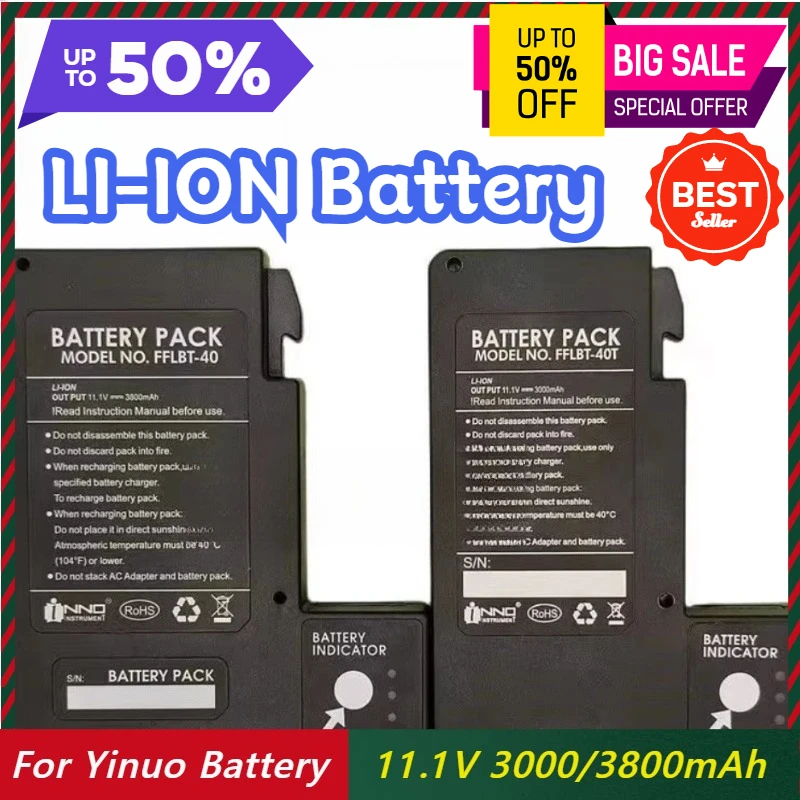 3000/3800mAh for Korea Yinuo 15T/IFS-15m Fiber Optic Fusion Splicer Battery FFLBT-40 Dark Horse H9 Battery
3000/3800mAh for Korea Yinuo 15T/IFS-15m Fiber Optic Fusion Splicer Battery FFLBT-40 Dark Horse H9 Battery