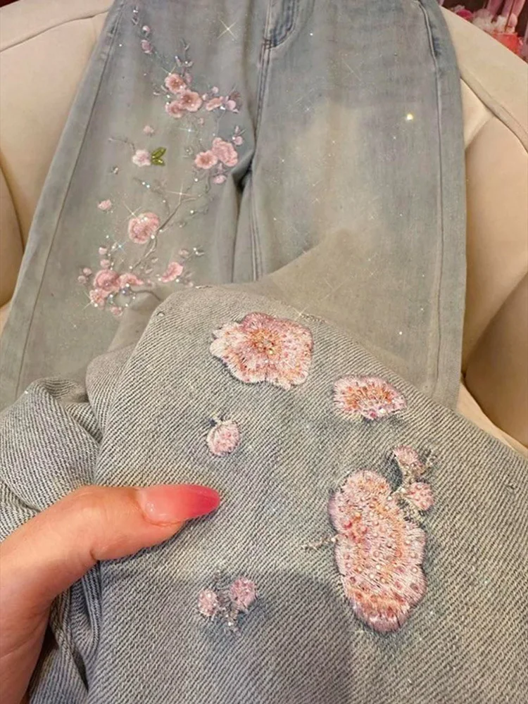 Women Blue Y2k Baggy Jeans Denim Trousers Korean Loose Embroidery Jean Pants Vintage Harajuku 2000s Trashy Oversize Clothes 2025
Women Blue Y2k Baggy Jeans Denim Trousers Korean Loose Embroidery Jean Pants Vintage Harajuku 2000s Trashy Oversize Clothes 2025