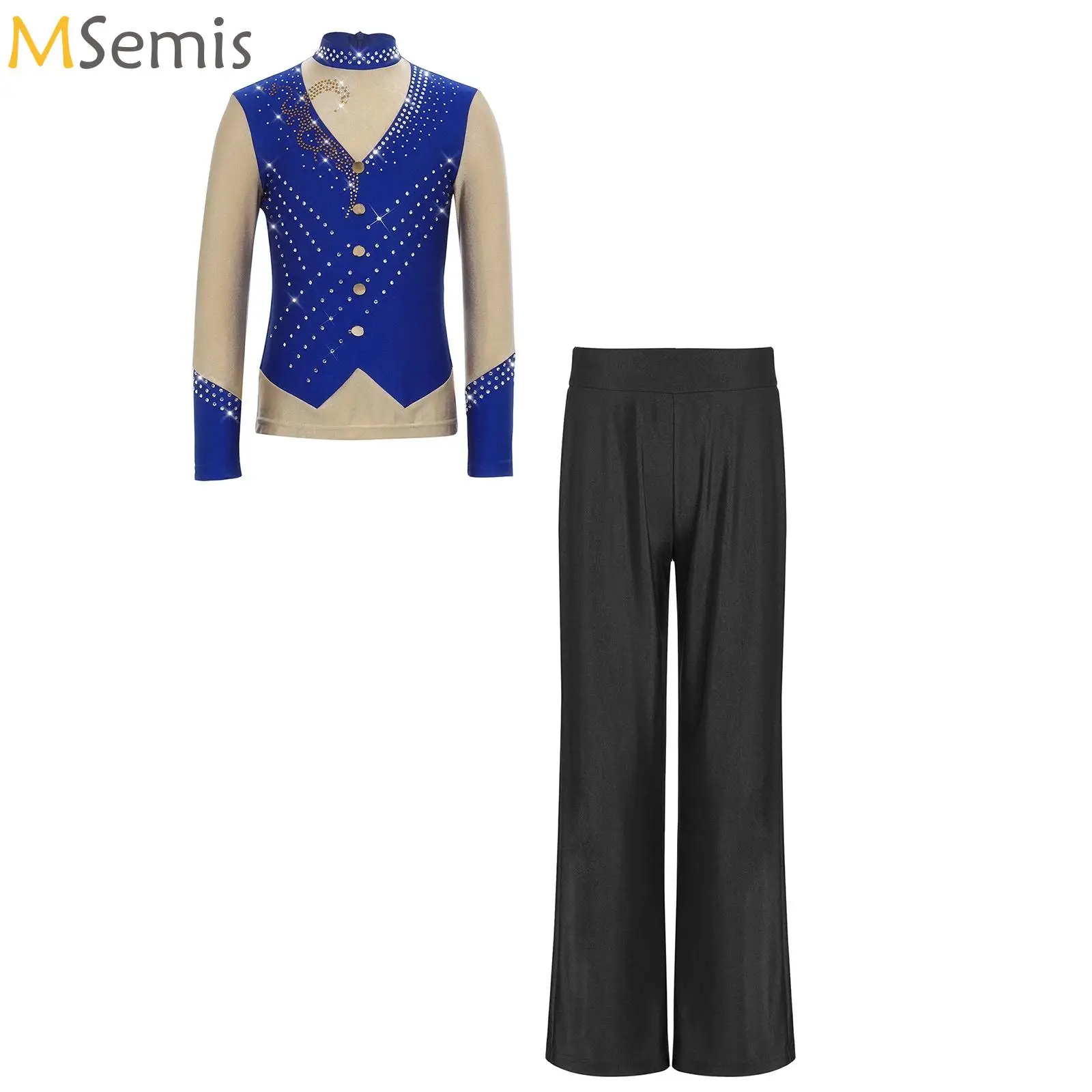 Boys' Sport Workout Figure Skating Training Suit Dance Class Practice Top with Pants Activewear Set Competition Clothes
Boys' Sport Workout Figure Skating Training Suit Dance Class Practice Top with Pants Activewear Set Competition Clothes