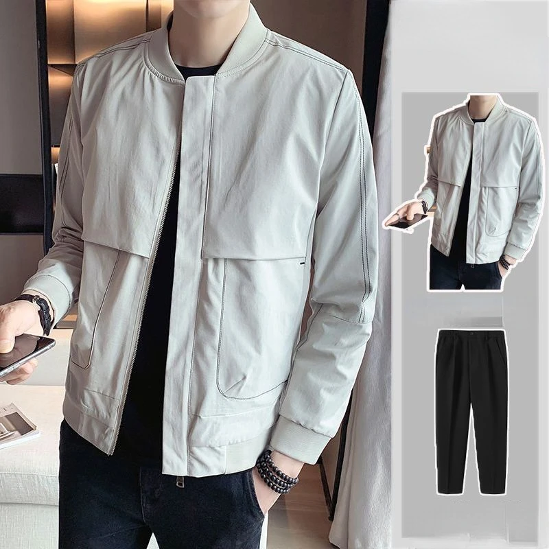Men Tracksuit Jacket+pants Casual Fashion Sportswear Mens Cargo 2 Piece Sets Jackets Trousers Hip Hop Sports Suit 2023 X141
Men Tracksuit Jacket+pants Casual Fashion Sportswear Mens Cargo 2 Piece Sets Jackets Trousers Hip Hop Sports Suit 2023 X141