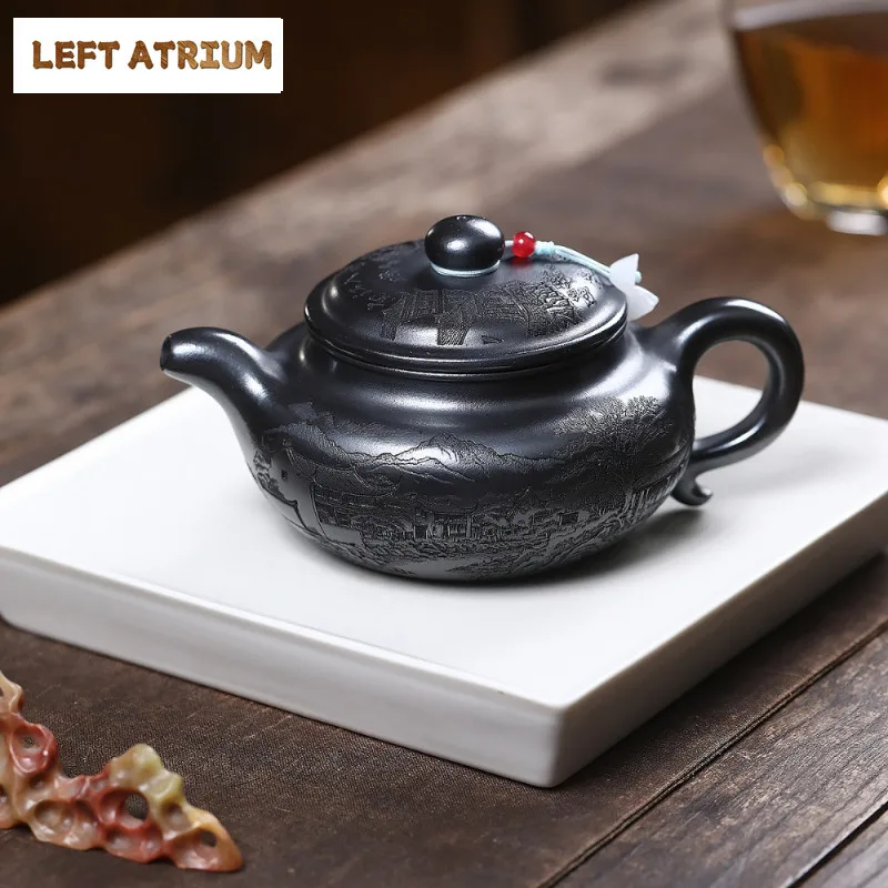 330 мл Исинский фиолетовый глиняный чайник для художников, пейзажный антикварный горшок ручной работы, камень из необработанной руды, желтый грязевой чайник с заварочным устройством, набор для чая Zisha
330 мл Исинский фиолетовый глиняный чайник для художников, пейзажный антикварный горшок ручной работы, камень из необработанной руды, желтый грязевой чайник с заварочным устройством, набор для чая Zisha