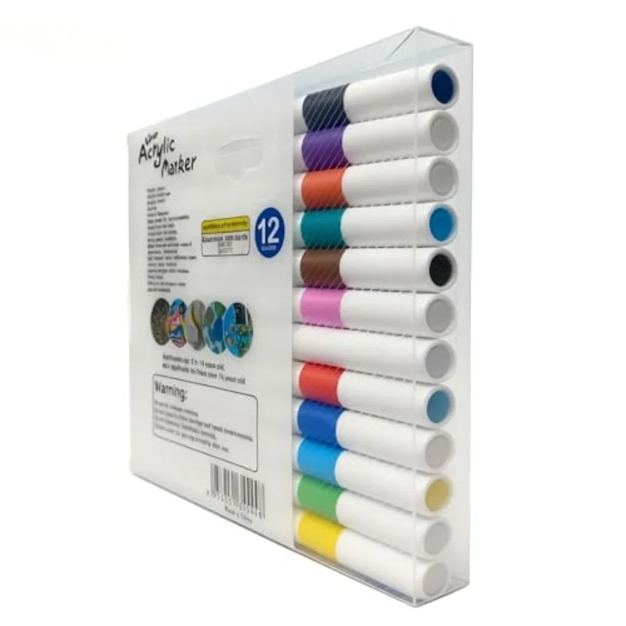 12 Colors Watercolor Acrylic Paint Pens, Soft Water-Based Markers for Rock Painting, Glass, Ceramic, Wood, Canvas Quick-Drying,
12 Colors Watercolor Acrylic Paint Pens, Soft Water-Based Markers for Rock Painting, Glass, Ceramic, Wood, Canvas Quick-Drying,