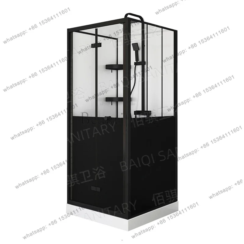 Square full set of shower room tempered glass partition dry and wet separation bathroom
Square full set of shower room tempered glass partition dry and wet separation bathroom