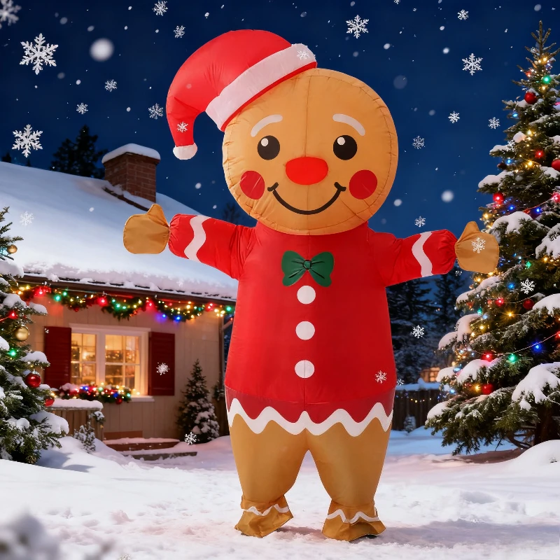 Inflatable Gingerbread Man Costume Funny Christmas Gingerbread Man Blow Up Suit Christmas Party Cosplay Carnival Fancy Dress
Inflatable Gingerbread Man Costume Funny Christmas Gingerbread Man Blow Up Suit Christmas Party Cosplay Carnival Fancy Dress
