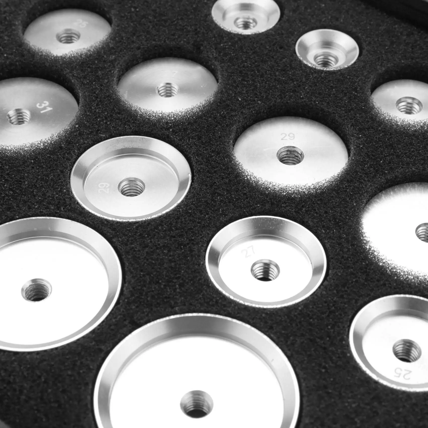 50Pcs Watch Back Case Metal Aluminum Closer Press Dies Watch Repair Tool Multi-Purpose
50Pcs Watch Back Case Metal Aluminum Closer Press Dies Watch Repair Tool Multi-Purpose