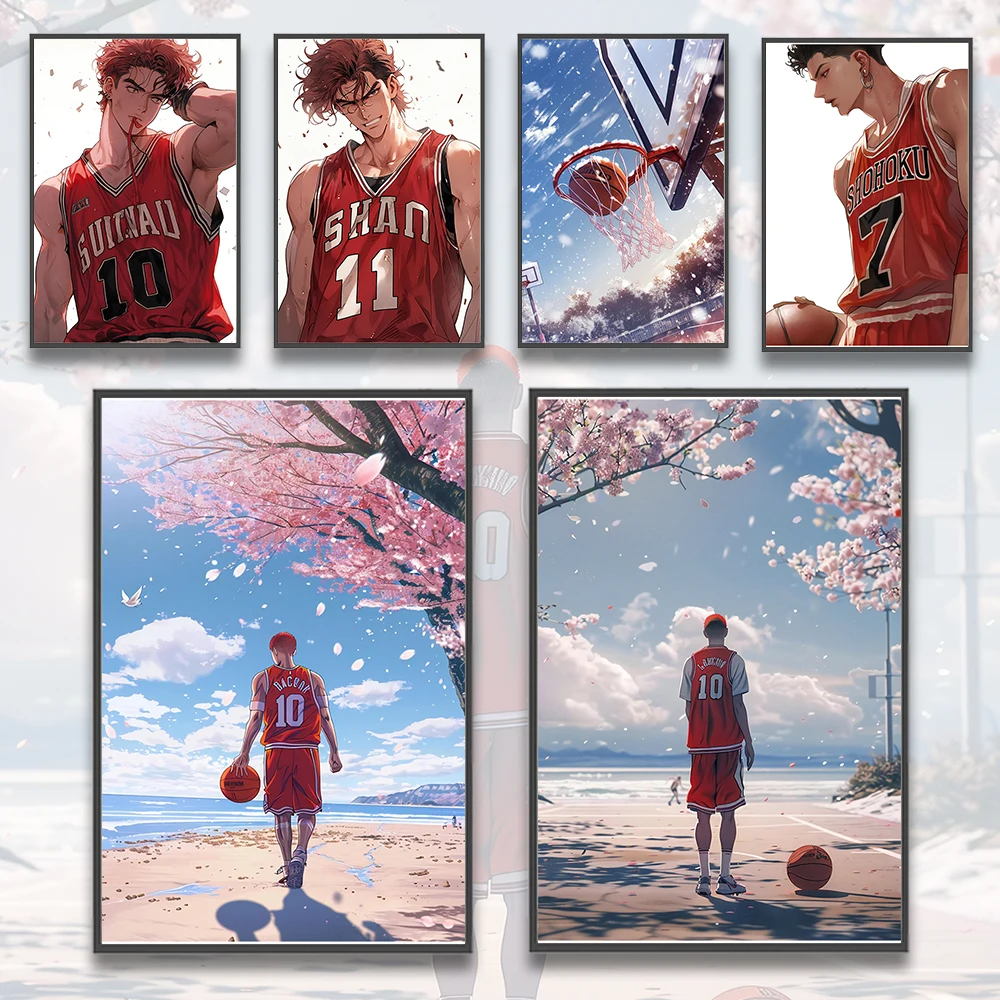 Slam Dunk Anime Self-adhesive Poster Home Decoration Painting Wall Bedroom HD Wallpaper Figures Rukawa Kaede Basketball Poster
Slam Dunk Anime Self-adhesive Poster Home Decoration Painting Wall Bedroom HD Wallpaper Figures Rukawa Kaede Basketball Poster