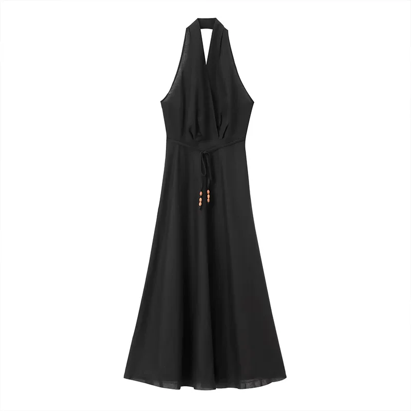 Summer Elegant Women's Hanging Neck Neck Backless Sleeveless Dress 2024 New Long Banquet Party Dresses Evening Gowns
Summer Elegant Women's Hanging Neck Neck Backless Sleeveless Dress 2024 New Long Banquet Party Dresses Evening Gowns
