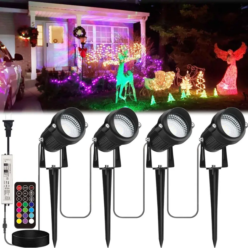 Chrisas Halloween Spotlight Outdoor, 24W RGB Color Changing Landse Lighting with 12 Col19 es, 120V Waterproo Spotlight with Remo
Chrisas Halloween Spotlight Outdoor, 24W RGB Color Changing Landse Lighting with 12 Col19 es, 120V Waterproo Spotlight with Remo