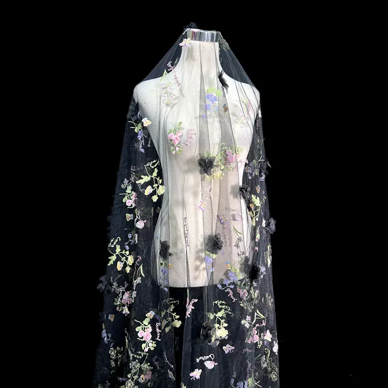 1yard 3D pattern embroidery fabric Creative background clothing Wedding Dress DIY designer matirial fabric for dress
1yard 3D pattern embroidery fabric Creative background clothing Wedding Dress DIY designer matirial fabric for dress