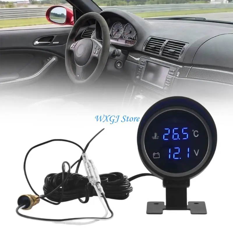 37JE Digital Display Water Temperature And Meter 1-99°C 10-24V Blue LED Display 52mm For Vehicles
37JE Digital Display Water Temperature And Meter 1-99°C 10-24V Blue LED Display 52mm For Vehicles