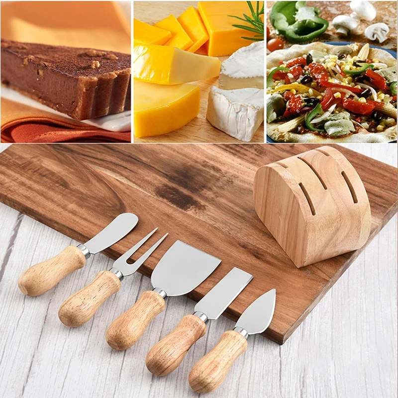 6pcs/set Wood Handle Knife Sets Bamboo Cheese Cutter Slicer Kitchen Cheedse Stainless Steel Knife Kitchen Cooking Accessories
6pcs/set Wood Handle Knife Sets Bamboo Cheese Cutter Slicer Kitchen Cheedse Stainless Steel Knife Kitchen Cooking Accessories