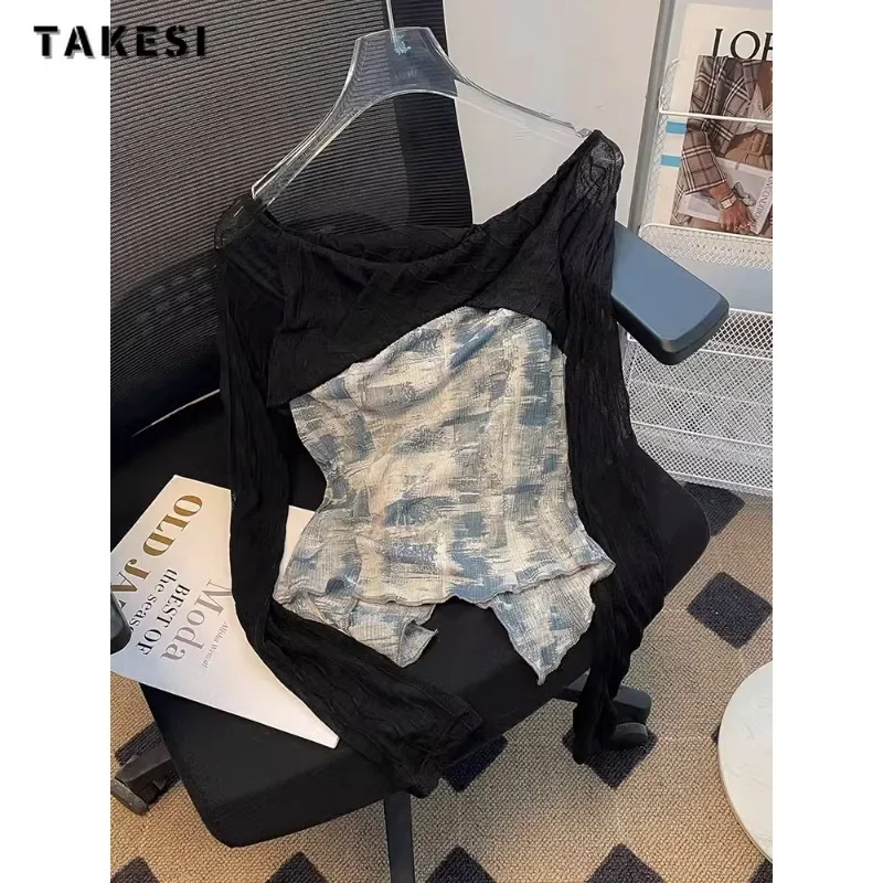 2023 Winter Sexy Casual Patchwork Long Sleeve Slash Neck T-Shirts Women's Vintage Hotsweet Clubwear Style Sheath Tees Tops
2023 Winter Sexy Casual Patchwork Long Sleeve Slash Neck T-Shirts Women's Vintage Hotsweet Clubwear Style Sheath Tees Tops