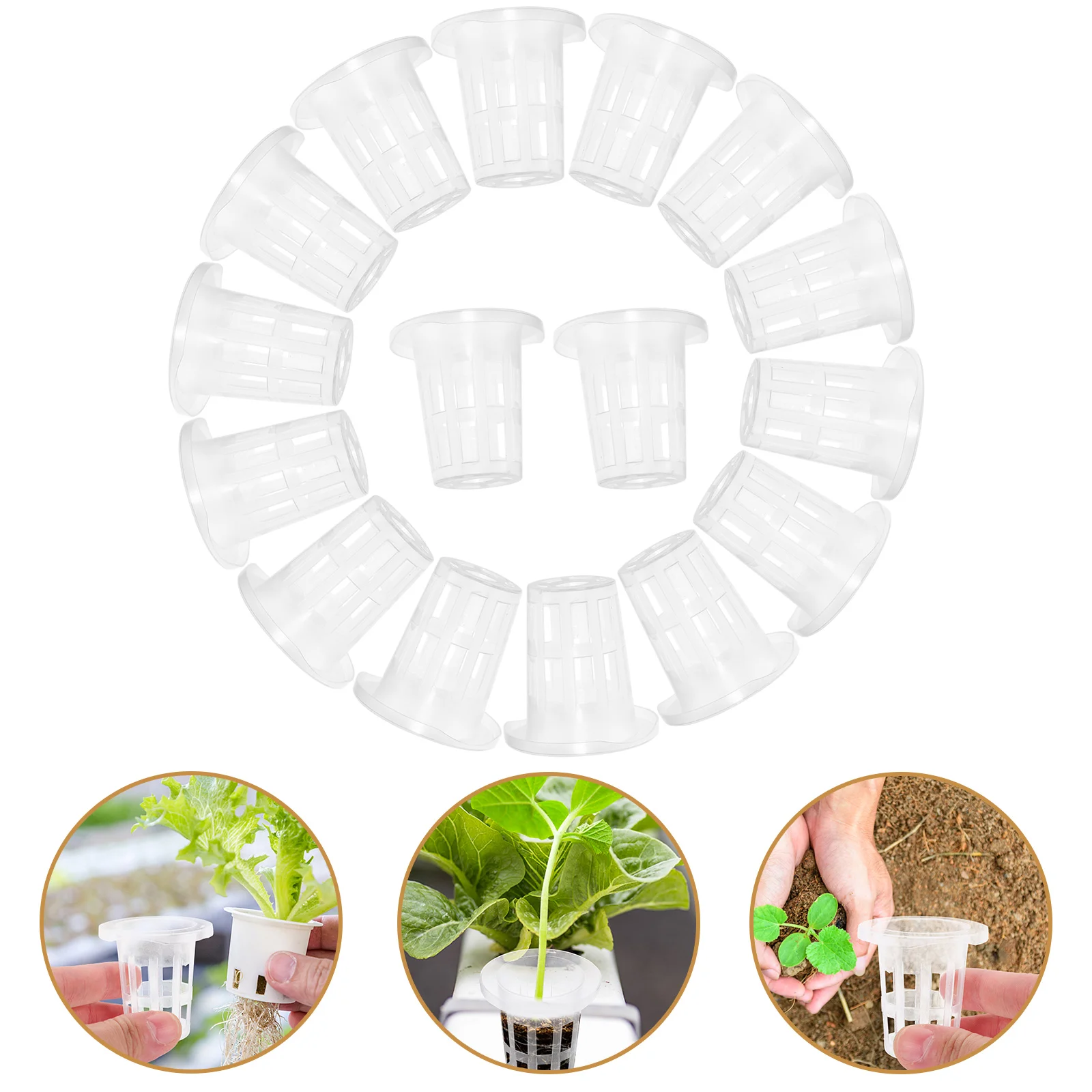 50 Pcs Hydroponic Vegetable Basket Net Pots Cube Garden Containers Plastic Nursery Cups with Hole
50 Pcs Hydroponic Vegetable Basket Net Pots Cube Garden Containers Plastic Nursery Cups with Hole
