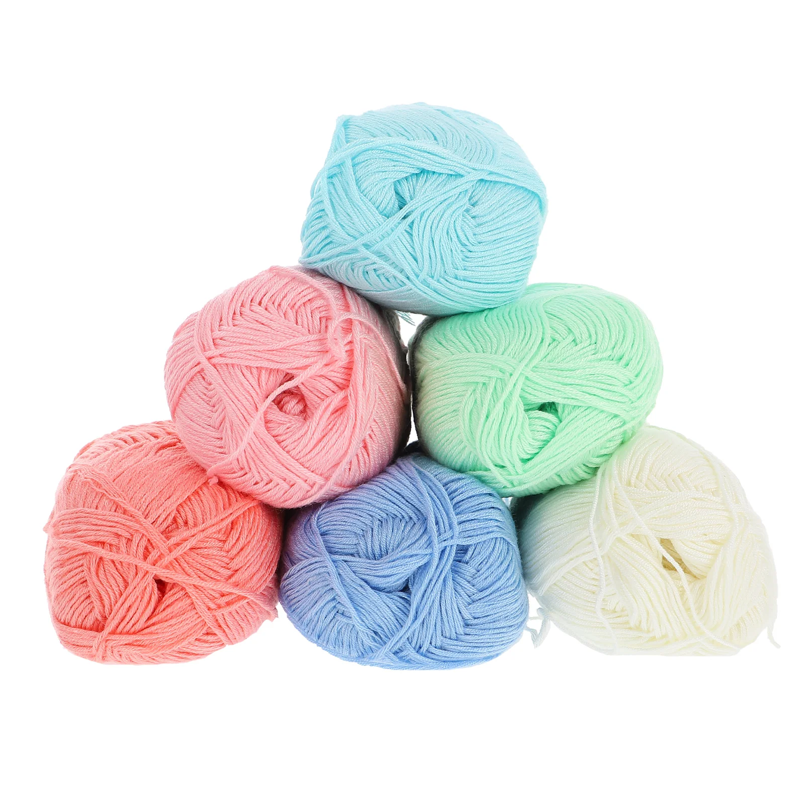 6Rolls CottonYarnKit Crochet Reusable Flexible HouseholdDIYSewing Knitting Cotton Thread Material
6Rolls CottonYarnKit Crochet Reusable Flexible HouseholdDIYSewing Knitting Cotton Thread Material