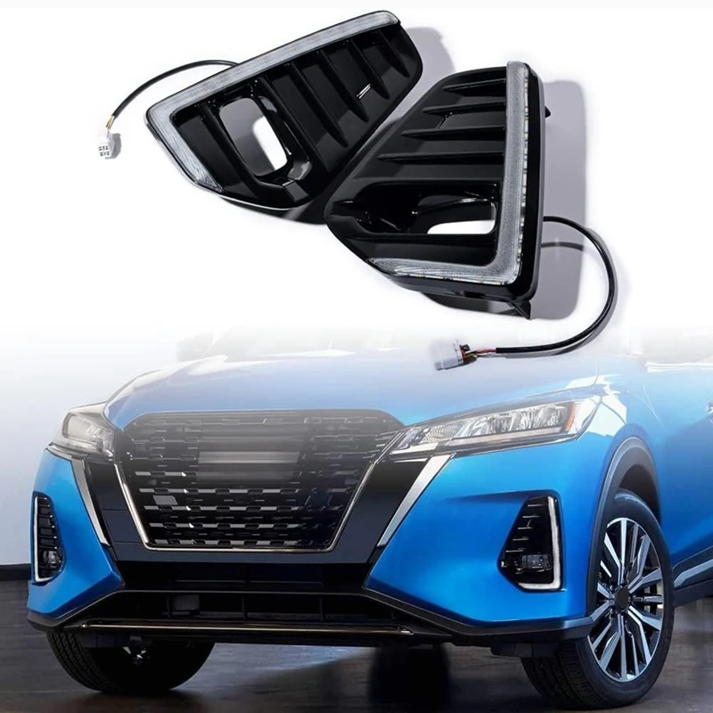 LED Daytime Running Lights For Nissan Kicks 2021-2023 White DRL & Amber Turn Signal Lights Fog Lights-A73X
LED Daytime Running Lights For Nissan Kicks 2021-2023 White DRL & Amber Turn Signal Lights Fog Lights-A73X
