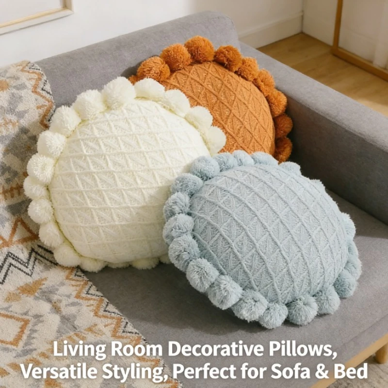 Hollow Round Seat Pad Creative Knitted Ball Cushion Nordic Yarn Sofa Pillow
Hollow Round Seat Pad Creative Knitted Ball Cushion Nordic Yarn Sofa Pillow