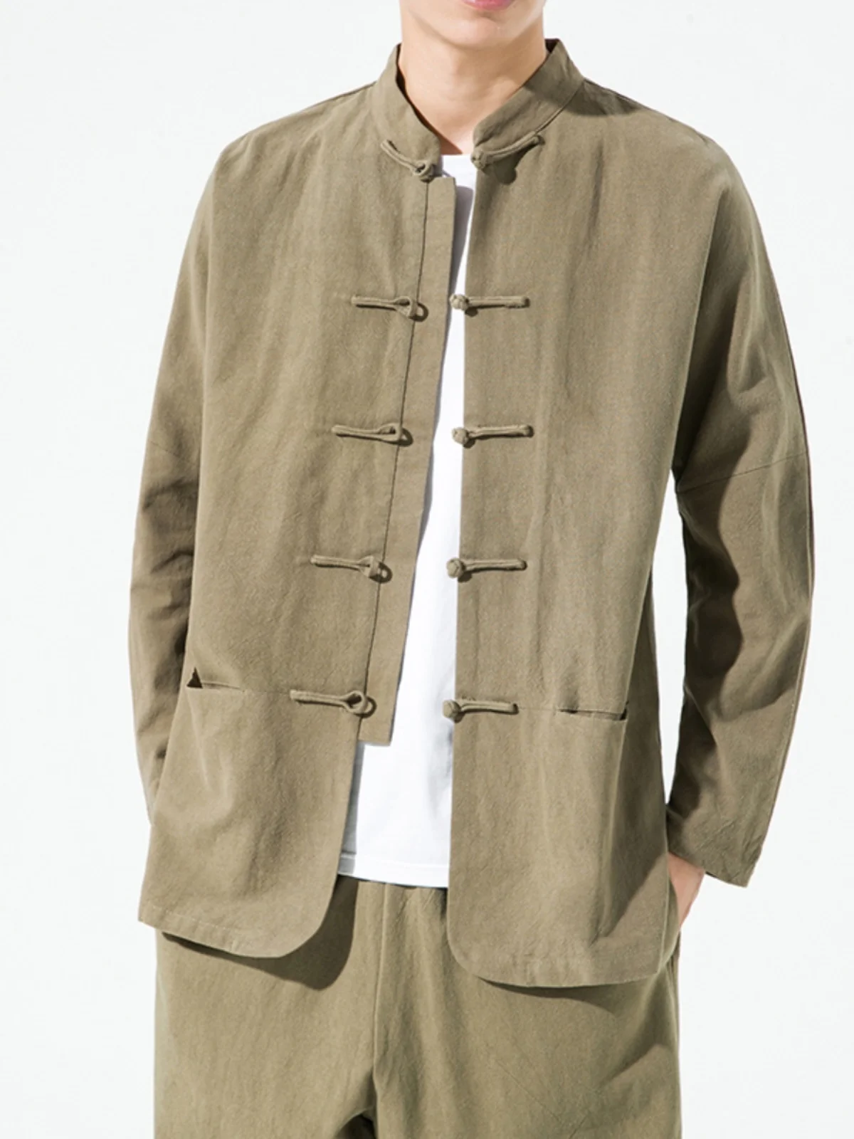 New Chinese Sle Loose Cotton Linen Jaet Men's Spring Autumn Tángzuāngfēng Coat Retro Hanfu Outerwear Youth Faion
New Chinese Sle Loose Cotton Linen Jaet Men's Spring Autumn Tángzuāngfēng Coat Retro Hanfu Outerwear Youth Faion