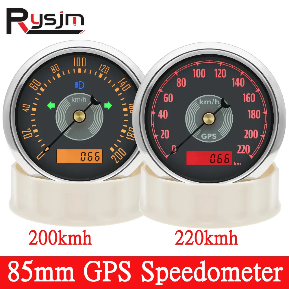 85MM Retro Classic Gauge GPS Speedometer 220kmh 200kmh 160MPH 200MPH Speed Meter Red/Yellow Backlit 12V/24V With GPS antenna
85MM Retro Classic Gauge GPS Speedometer 220kmh 200kmh 160MPH 200MPH Speed Meter Red/Yellow Backlit 12V/24V With GPS antenna
