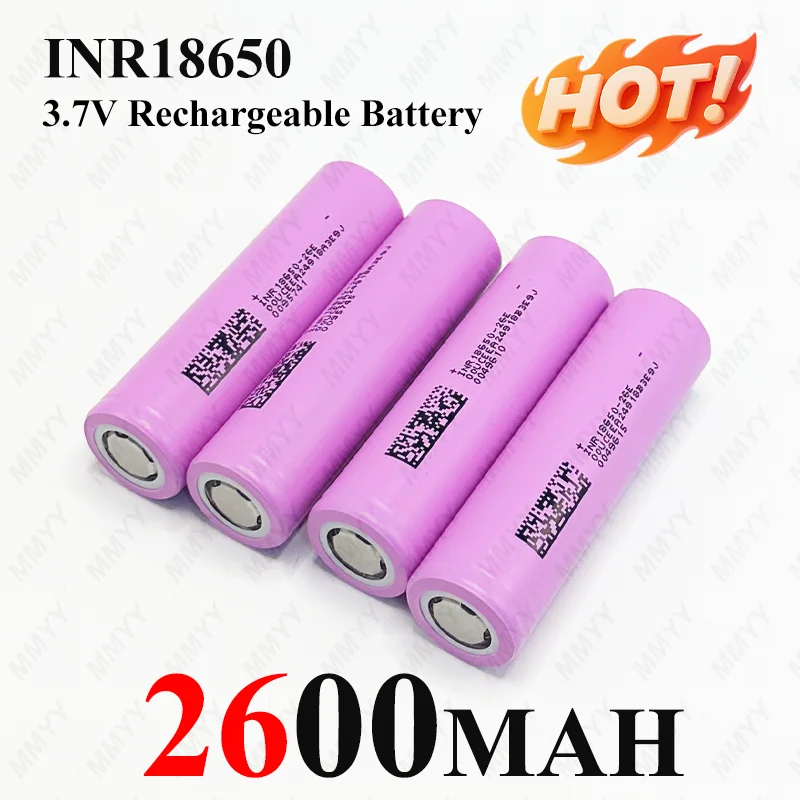 Аккумулятор INR18650-26E 3.7V 2600mAh Li-ion, перезаряжаемый, для DIY проектов, портативных зарядных устройств, электроинструментов, игрушек, фонариков
Аккумулятор INR18650-26E 3.7V 2600mAh Li-ion, перезаряжаемый, для DIY проектов, портативных зарядных устройств, электроинструментов, игрушек, фонариков