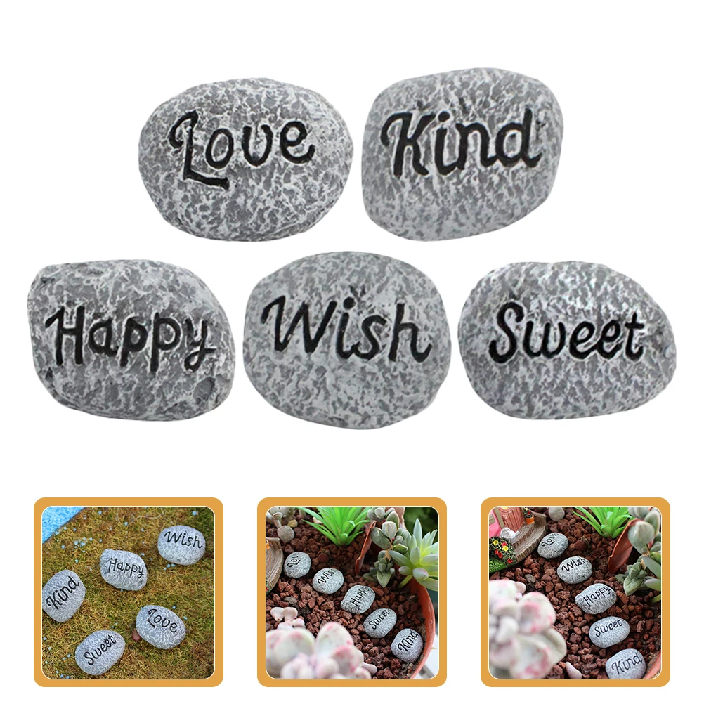 5 Pcs Pebbles Resin Small Stone Kit Rocks Pot Fillers for Planters Fish Tank Decoration Succulent
5 Pcs Pebbles Resin Small Stone Kit Rocks Pot Fillers for Planters Fish Tank Decoration Succulent