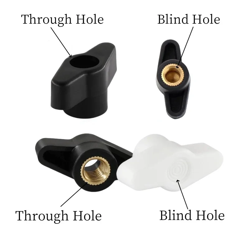 M4 M5 M6 M8 Plastic Hand Knob Nuts / T-Type Thumb Nut with Through & Blind Hole Options for Machine Adjustment (5/10pcs)
M4 M5 M6 M8 Plastic Hand Knob Nuts / T-Type Thumb Nut with Through & Blind Hole Options for Machine Adjustment (5/10pcs)