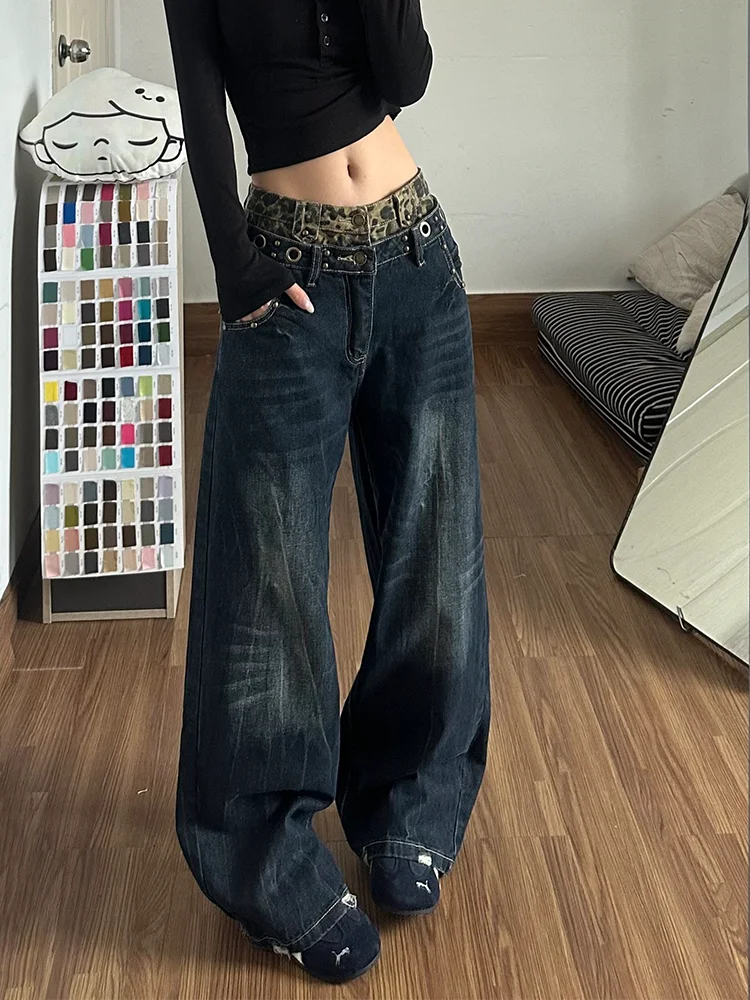 plus Size American Retro Leopard Print Patchwork Wide Leg Denim Jeans Women High Waist Loose Fit Long Trousers Design Sensation
plus Size American Retro Leopard Print Patchwork Wide Leg Denim Jeans Women High Waist Loose Fit Long Trousers Design Sensation