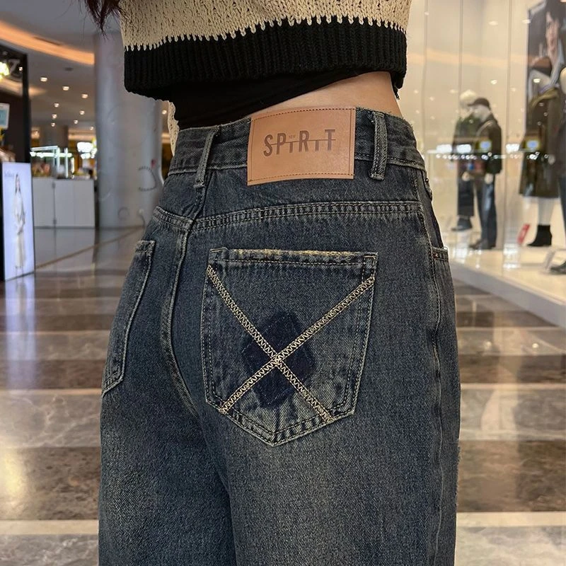 Fashionable Solid Color Wide Leg Jeans for Women's Spring 2024 Cement Gray High Waisted Loose Casual Straight Leg Pants
Fashionable Solid Color Wide Leg Jeans for Women's Spring 2024 Cement Gray High Waisted Loose Casual Straight Leg Pants