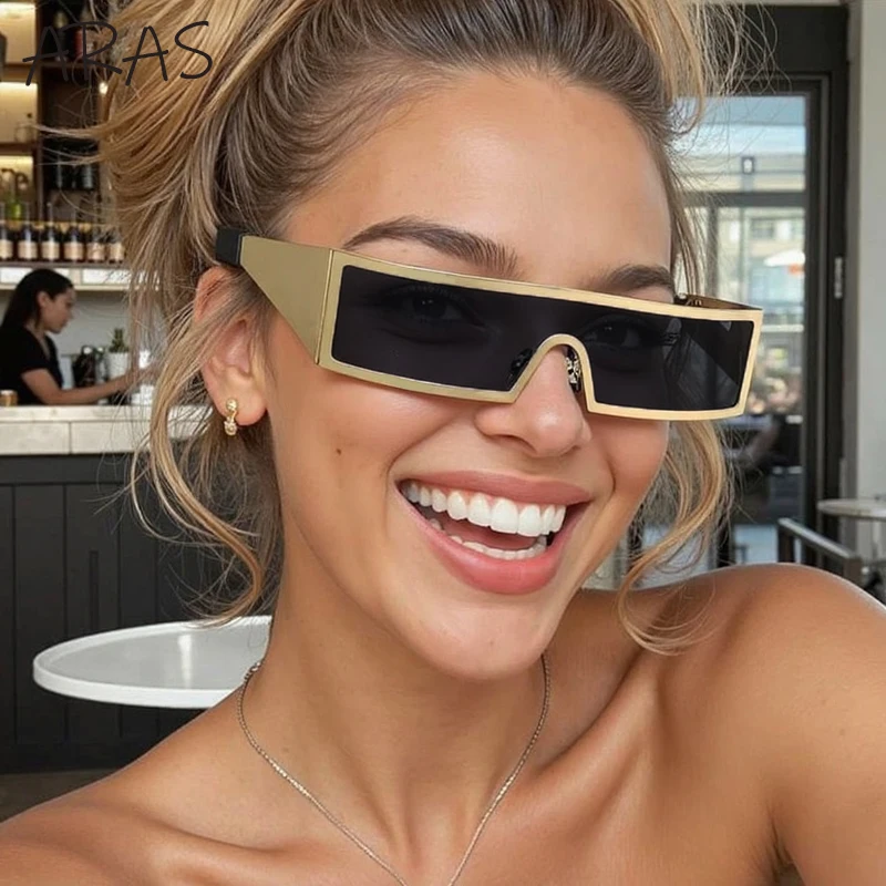 Y2K Punk One-Piece Sunglasses Women 2025 Luxury Brand Steampunk Rectangle Shield Sun Glasses For Ladies Vintage Metal Eyewear
Y2K Punk One-Piece Sunglasses Women 2025 Luxury Brand Steampunk Rectangle Shield Sun Glasses For Ladies Vintage Metal Eyewear
