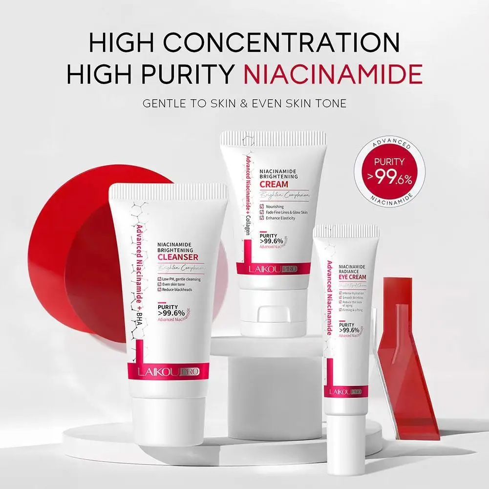 BadgeLAIKOU Niacinamide светящаяся сыворотка с низким уровнем PH очищающее средство восстанавливающий крем для лица Осветляющий набор для ухода за кожей
BadgeLAIKOU Niacinamide светящаяся сыворотка с низким уровнем PH очищающее средство восстанавливающий крем для лица Осветляющий набор для ухода за кожей