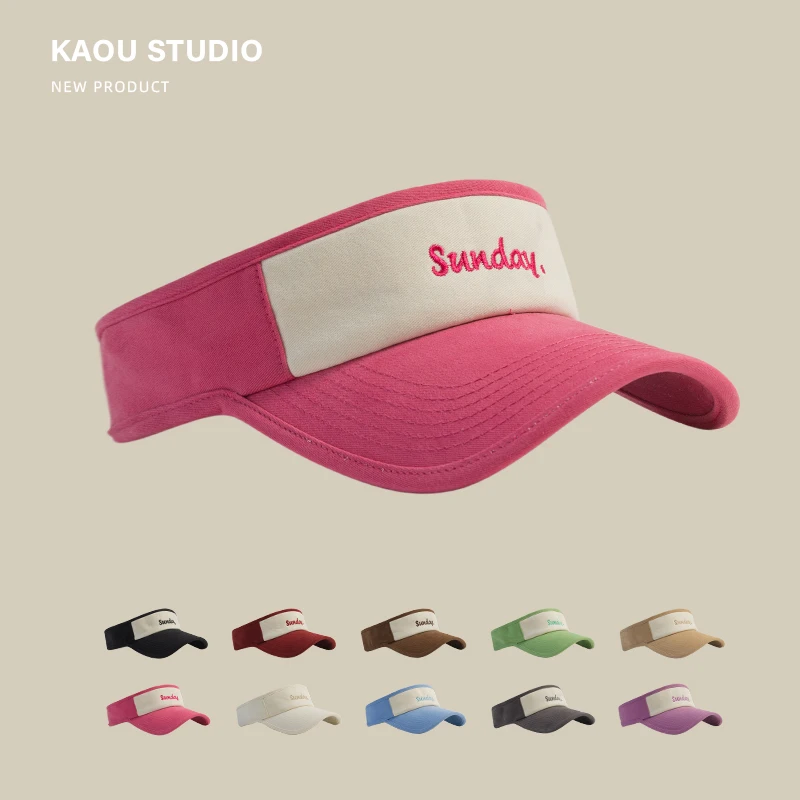 Hat Women's Korean-Style Color Matching Fashion Headless Peaked Cap Sun-Proof Breathable Couple Sun Protection Hat
Hat Women's Korean-Style Color Matching Fashion Headless Peaked Cap Sun-Proof Breathable Couple Sun Protection Hat