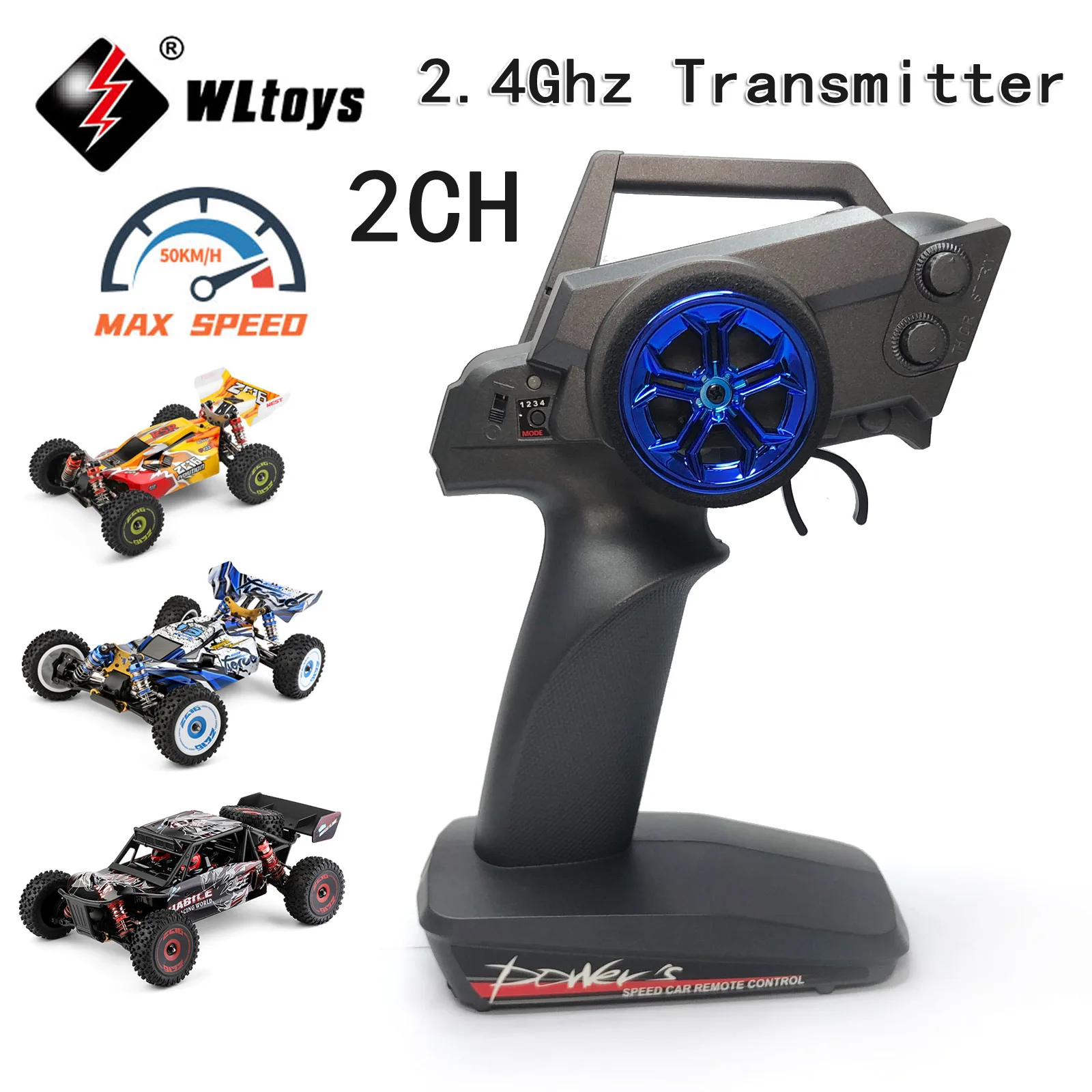 Original Wltoys 124017 124016 144010 V2 RC Car Remote Control Transmitter Receiver Replacement WLtoys Remote Control Blue Knob
Original Wltoys 124017 124016 144010 V2 RC Car Remote Control Transmitter Receiver Replacement WLtoys Remote Control Blue Knob