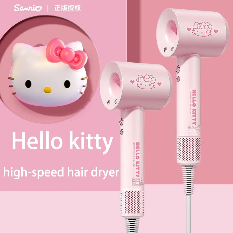 Sanrio Hello kitty high-speed hair dryer cute cartoon Kuromi mute Negative Ion Hair Care hair dryer kawaii Girl's Birthday Gift
Sanrio Hello kitty high-speed hair dryer cute cartoon Kuromi mute Negative Ion Hair Care hair dryer kawaii Girl's Birthday Gift