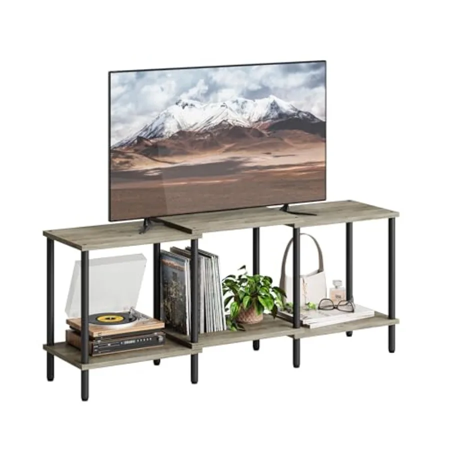TV Stand Entertainment Center Industrial TV Media Console Table with Open Storage Shelves 2 Tier TV Cabinet for Living Room Bed
TV Stand Entertainment Center Industrial TV Media Console Table with Open Storage Shelves 2 Tier TV Cabinet for Living Room Bed