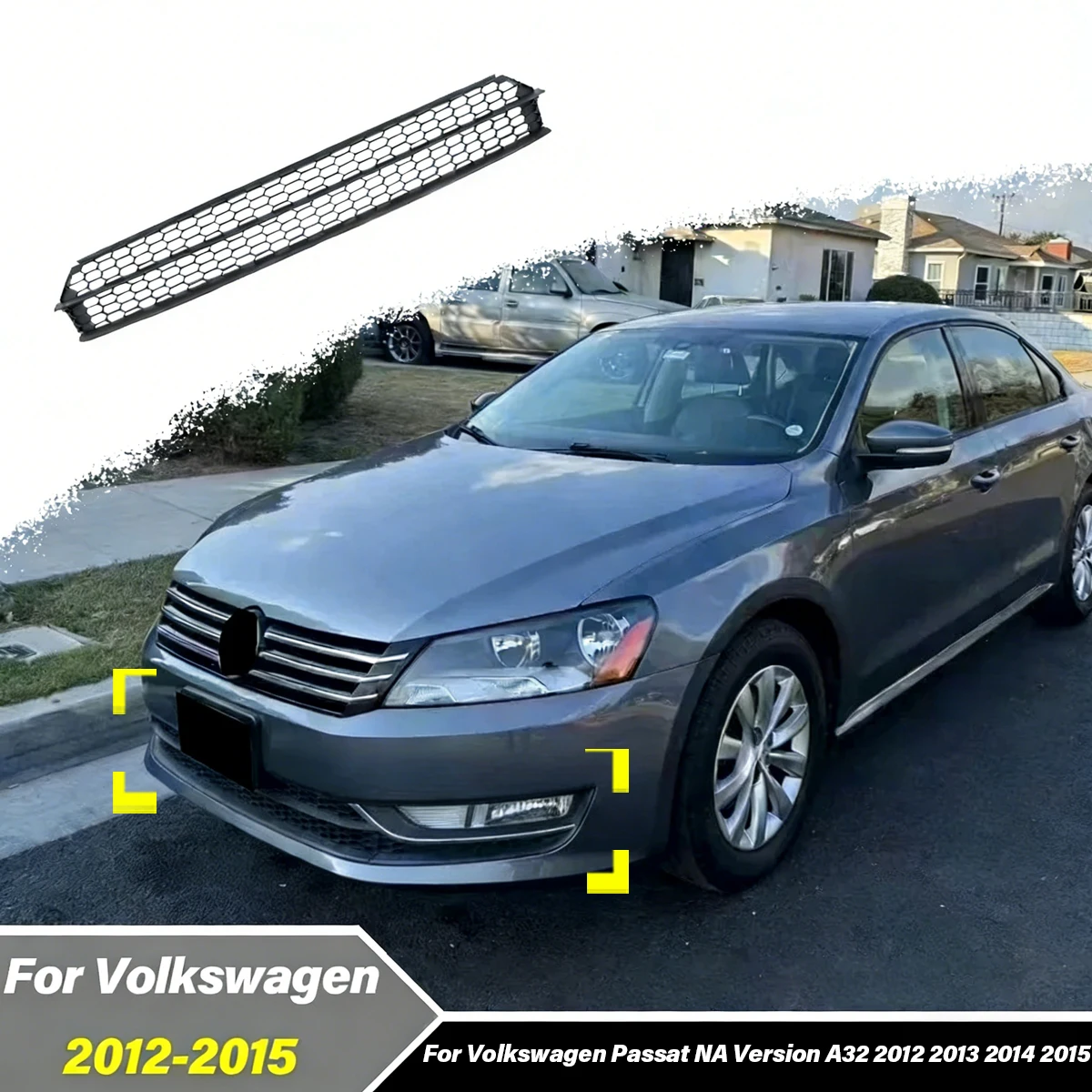 Для Volkswagen Passat NA Version A32 2012-2015: Комплект декоративных накладок на нижнюю решетку воздухозаборника и рамку противотуманной фары
Для Volkswagen Passat NA Version A32 2012-2015: Комплект декоративных накладок на нижнюю решетку воздухозаборника и рамку противотуманной фары