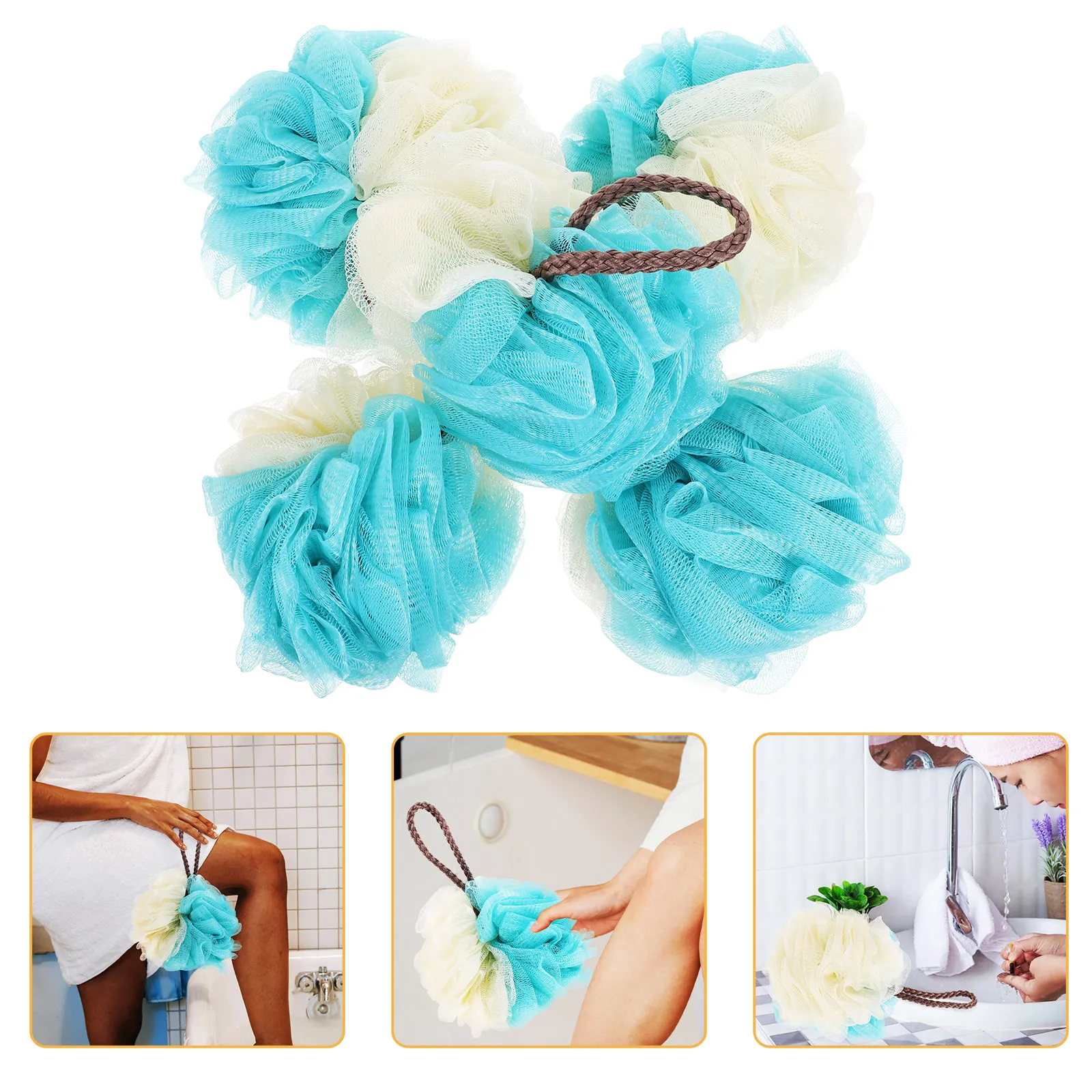 5Pcs Bath Loofah Set Gentle Exfoliating Shower Sponge for Body Skin Cleaning Rich Lather Portable Bath Scrubber for Adults
5Pcs Bath Loofah Set Gentle Exfoliating Shower Sponge for Body Skin Cleaning Rich Lather Portable Bath Scrubber for Adults