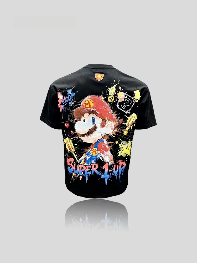 Retro Cartoon Print Loose Fit Breathable Cotton Shirt Short Sleeve round Neck Casual Fashionable Summer Sun Protection T...
Retro Cartoon Print Loose Fit Breathable Cotton Shirt Short Sleeve round Neck Casual Fashionable Summer Sun Protection T...